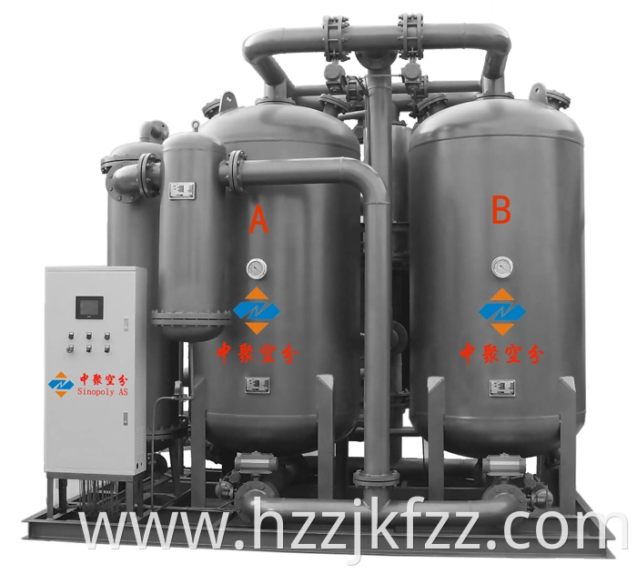 Air Consumption Waste Heat Regenerating Desiccant Air Dryer for Steel Industry